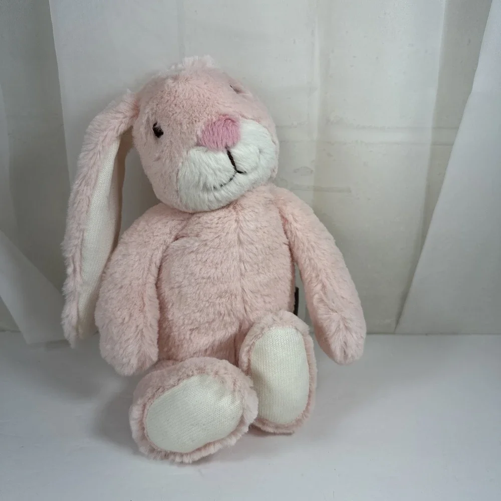 Hallmark Pink Bunny Rabbit Plush‎ Rattle Baby Toy 12